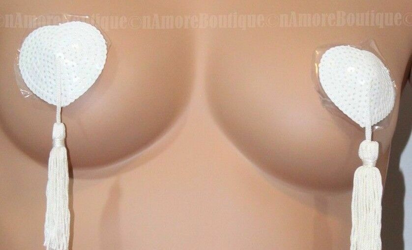 SEXY LINGERIE White wedding pasties BRA