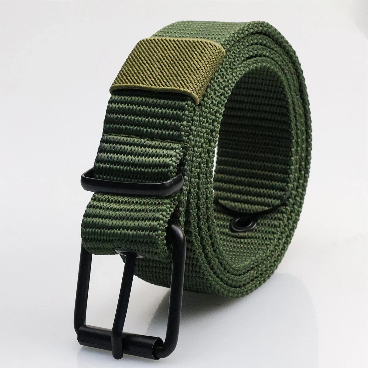 Men\'s Tactical Nylon Canvas Belt Military Style Adjustable Web Belt Buckle