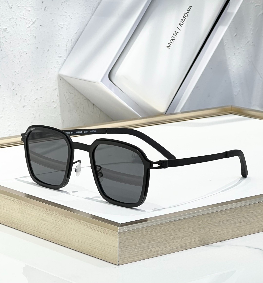 MYKITA x RIMOWA MR002 Sunglasses Black Gray Lens Heritage 51-22-140