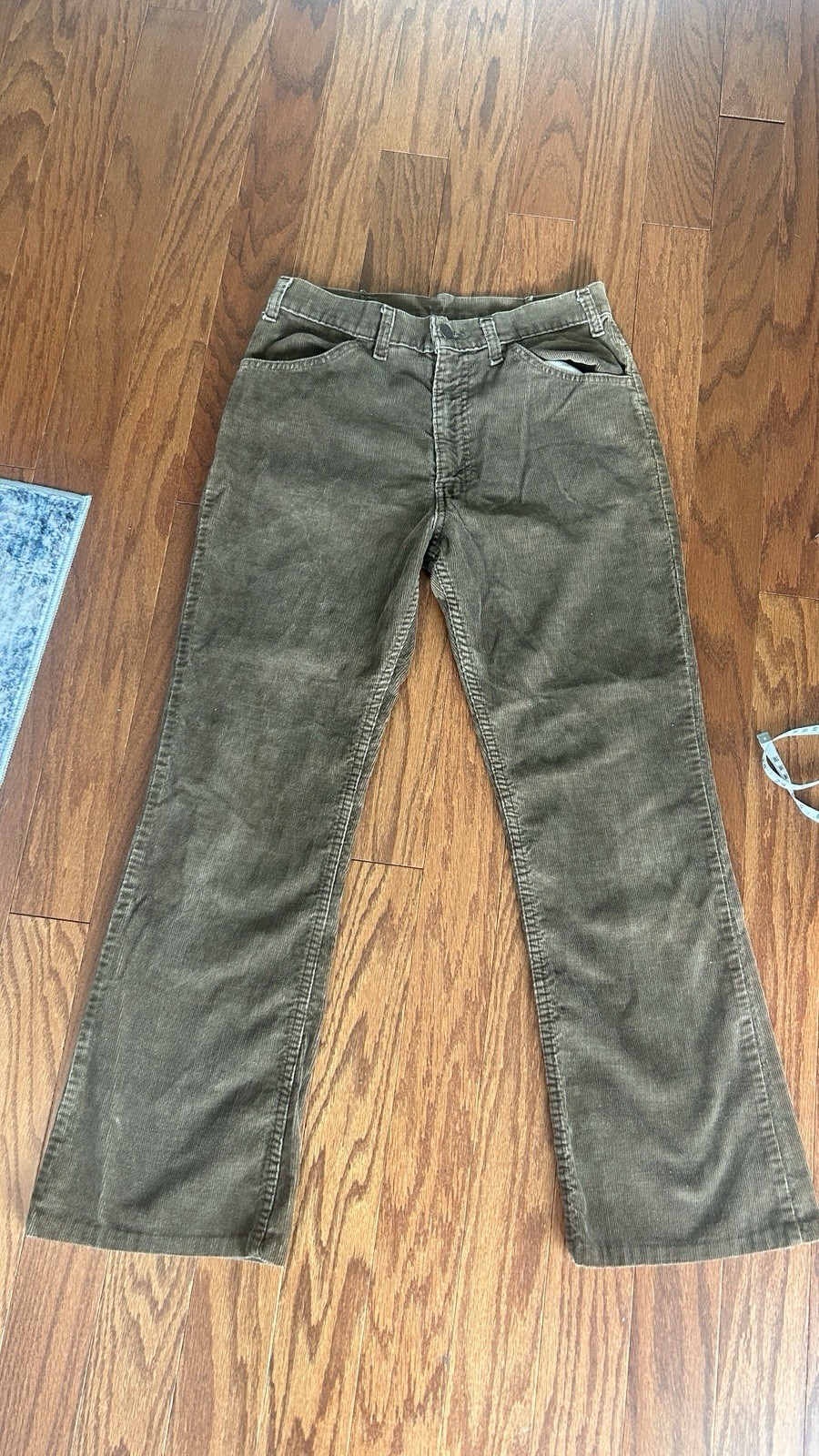Vintage Men’s Levi’s 646 Silver Tab Flares Bell Bottoms Brown Corduroy 30x28