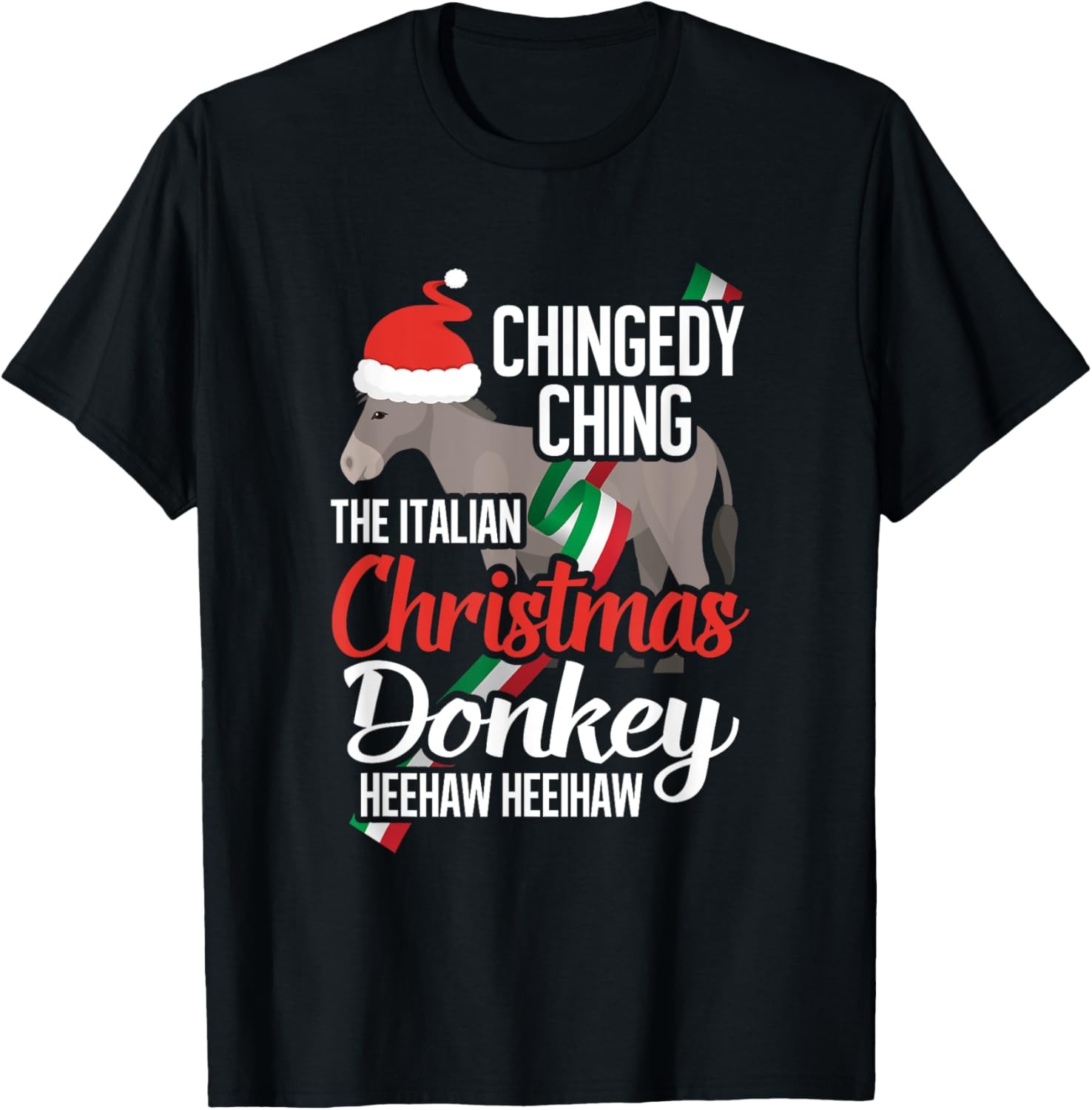 Dominick The Christmas Donkey Italian Christmas Donkey T-Shirt