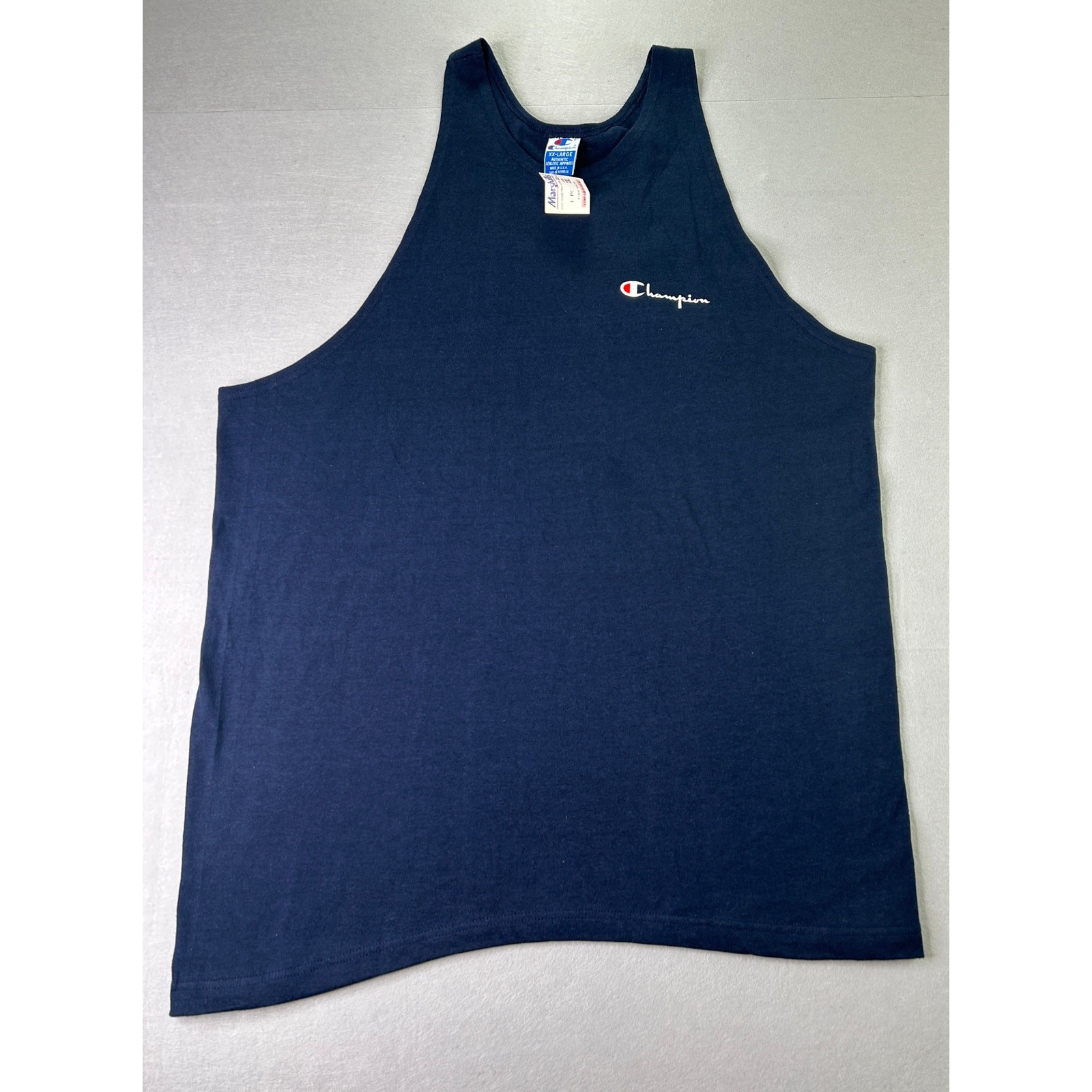 Vintage Champion Tank Top Mens XXL Navy Blue USA Made 90s Deadstock NWT