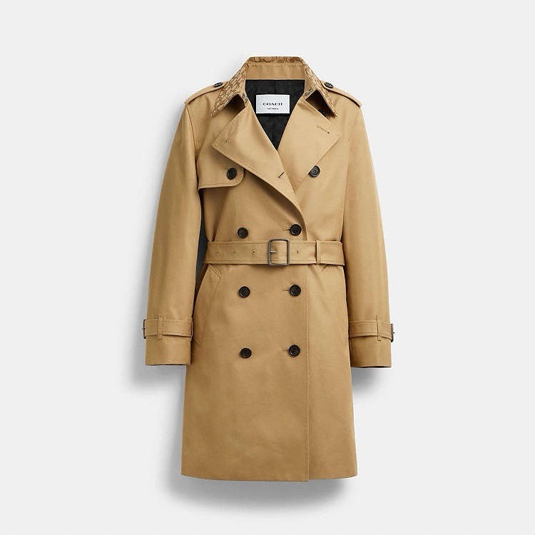 Coach Women\'s Mid Trench Coat Size Large