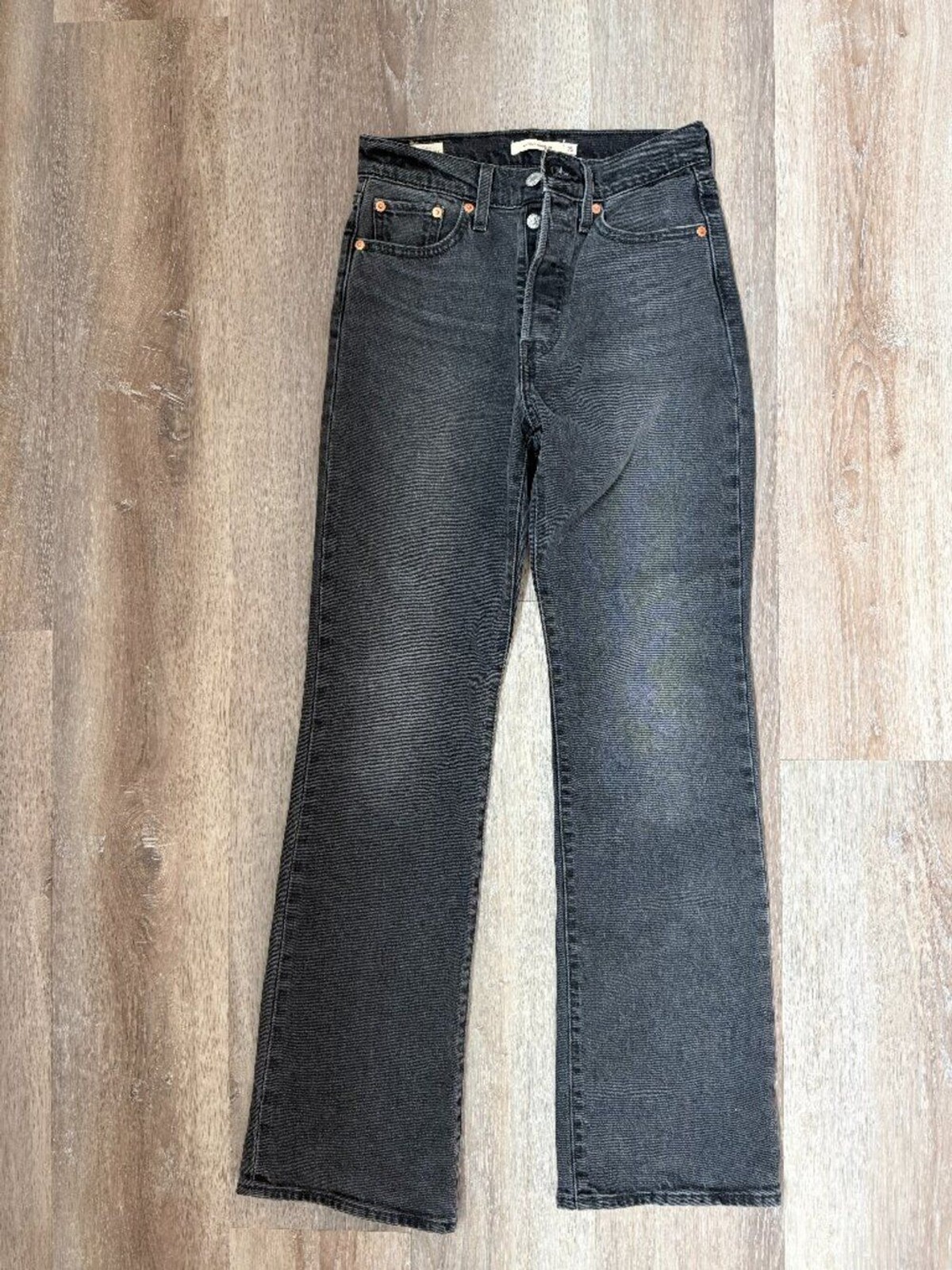 New Without Tag Levi\'s Wedgie Bootcut Jeans - On The Town No Crackle - 25x32