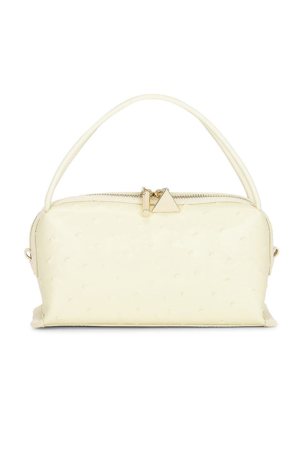 HOT SALE VERAFIED x REVOLVE Ostrich Cafe Mini Bag, Butter Yellow NEW FREESHIPPIN