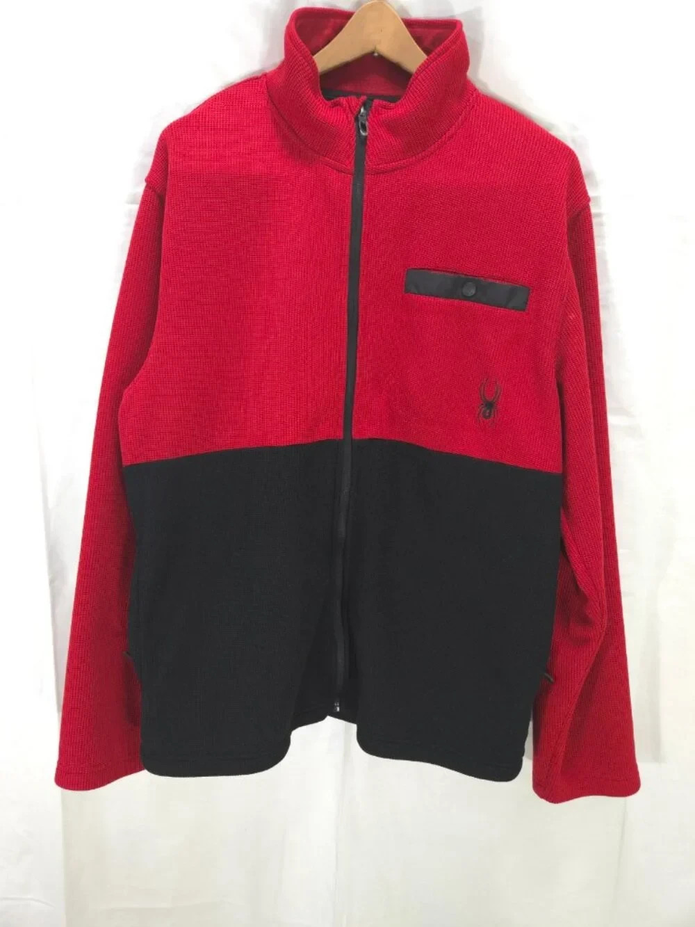Spyder Full Zip Red & Black Softshell Jacket Mens X-Large