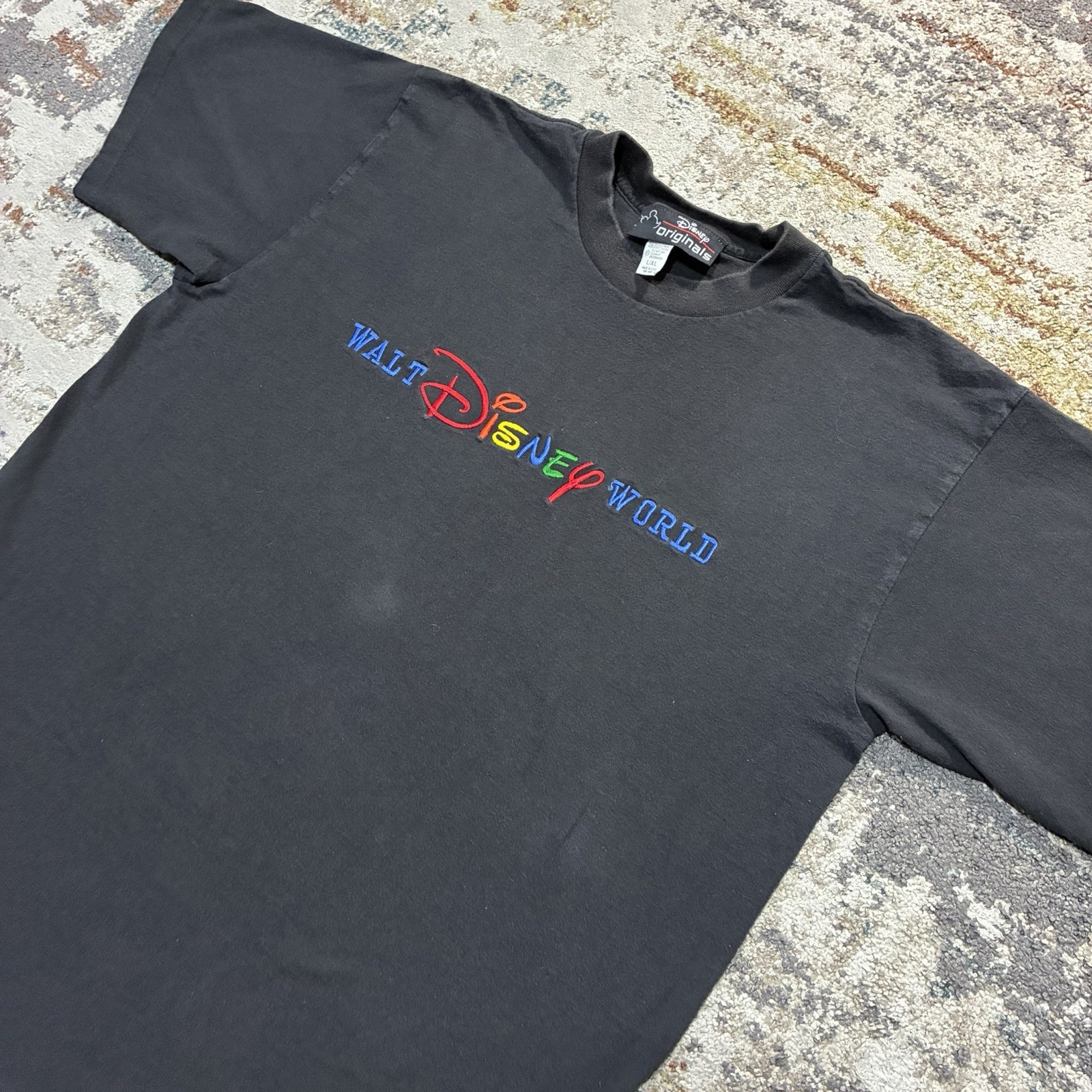 Disney Originals Walt Disney World Embroidered Single Stitch Tee Made USA XL