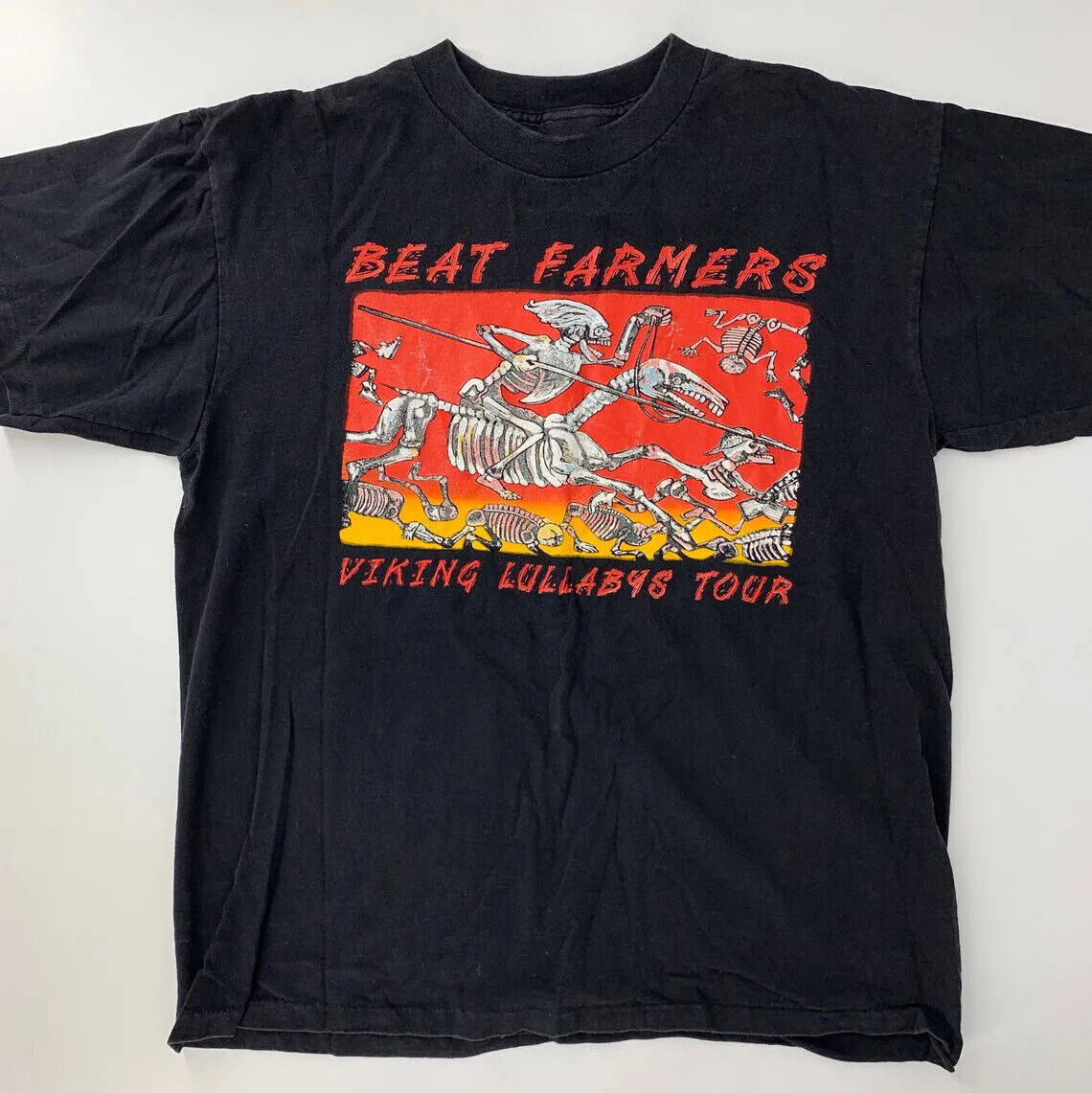 Rare The Beat Farmers Band Viking Lullabys 1994 Cotton Black T-Shirt