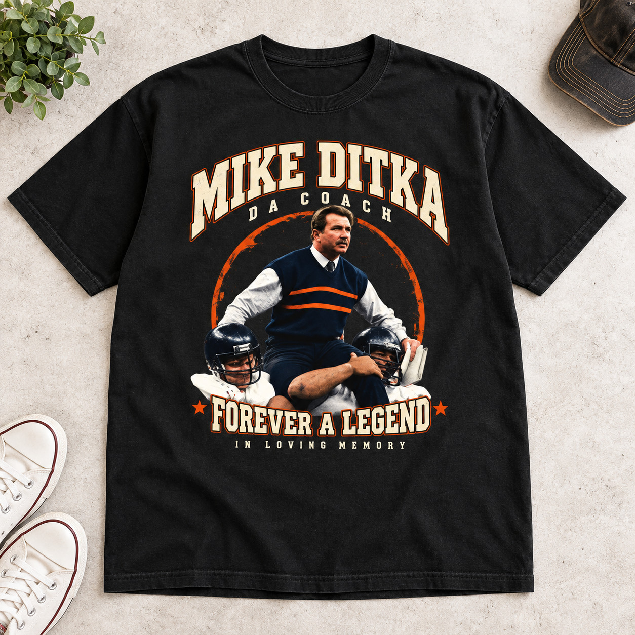 Chicago Football Coach Shirt Legend Tribute Top Unisex Graphic Tee