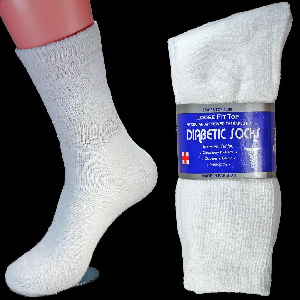 5~20 Dozens Wholesale Lots Men Women Diabetic Crew Socks Size 9-11 10-13 13-15
