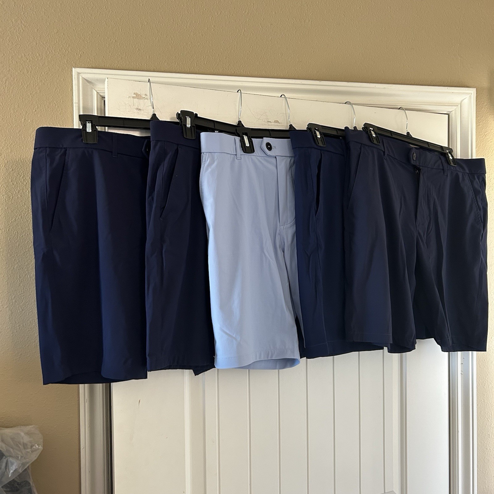Lot Of 5 Greyson Montauk Performance Shorts Golf Chino Stretch Mens Size 34