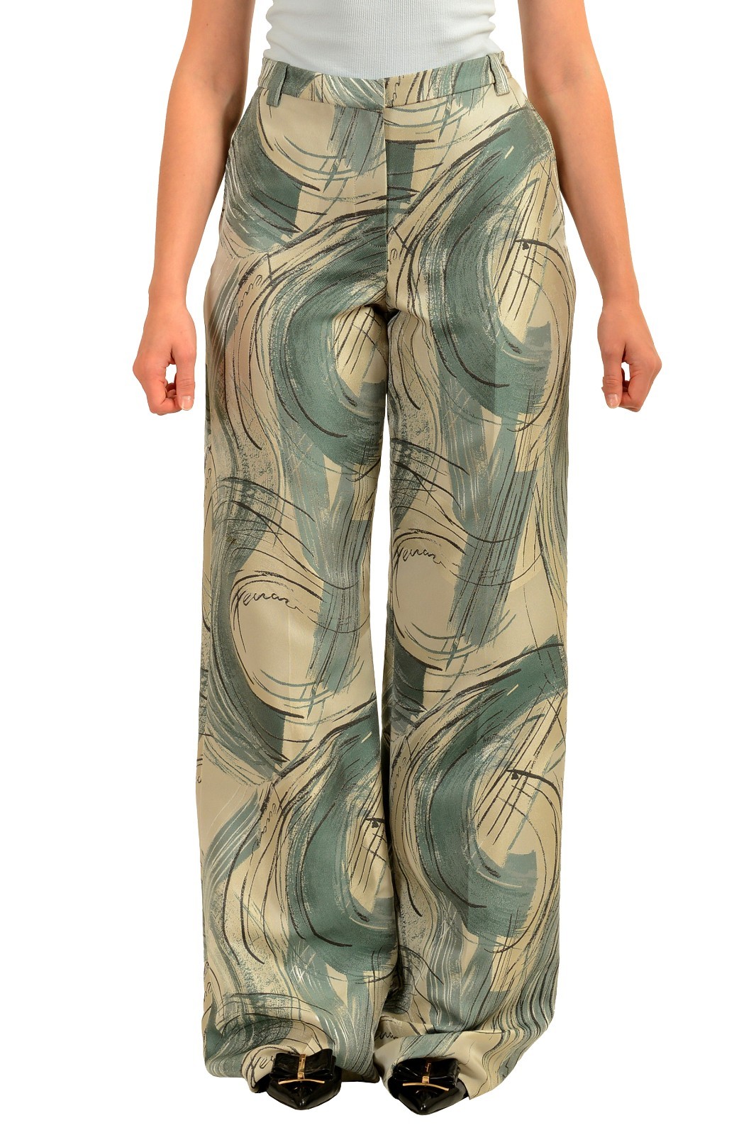 Scuderia Ferrari Women\'s Brushed Jacquard Straight Leg Pants US S IT 40