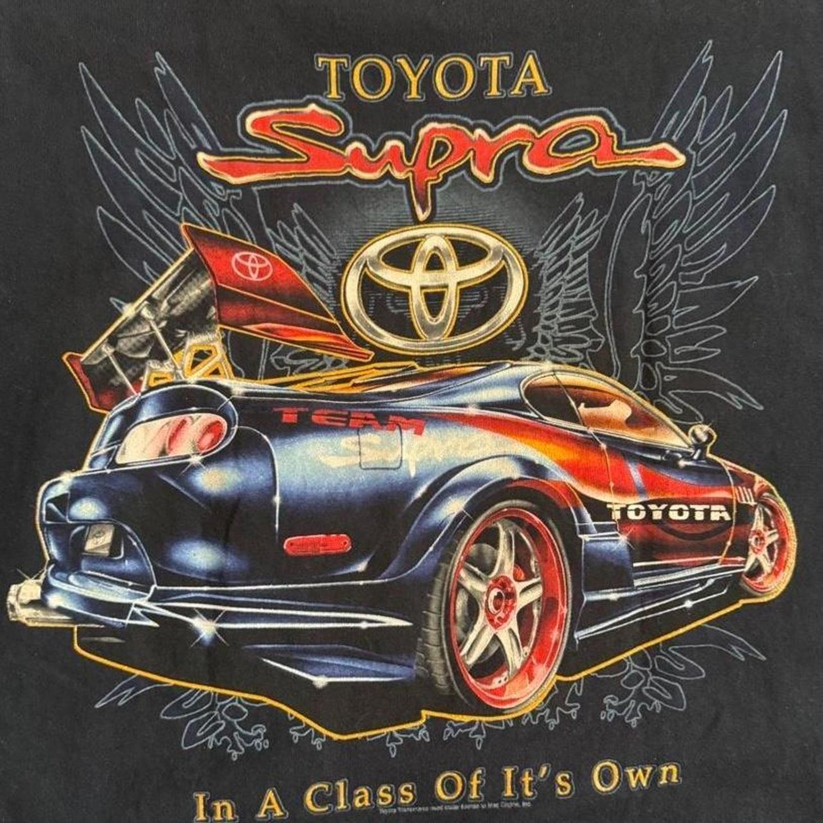 Vintage Y2K Toyota Supra MK4 Graphic Tee, Mad Engine, XL