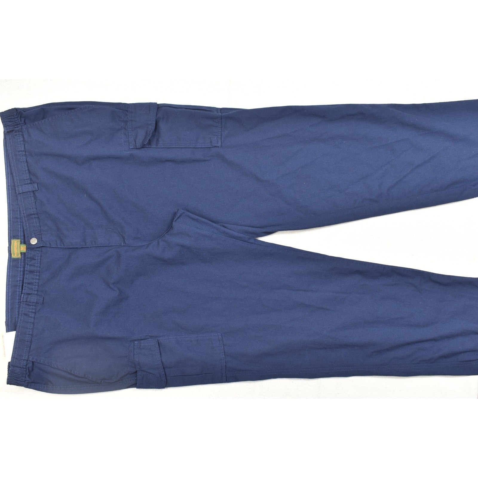 Boulder Creek Ranger Cargo Pants Men 54x40 Tall Navy Blue Cotton Elastic NEW