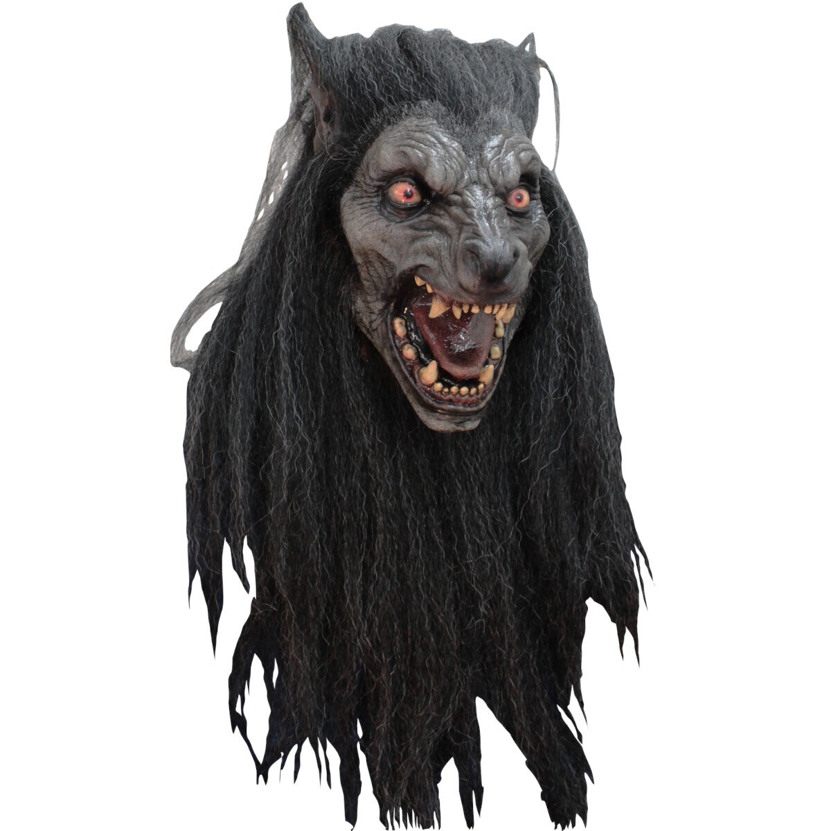 Ghoulish Productions Black Moon Adult Latex Mask-Neck Horror Wolfman Halloween