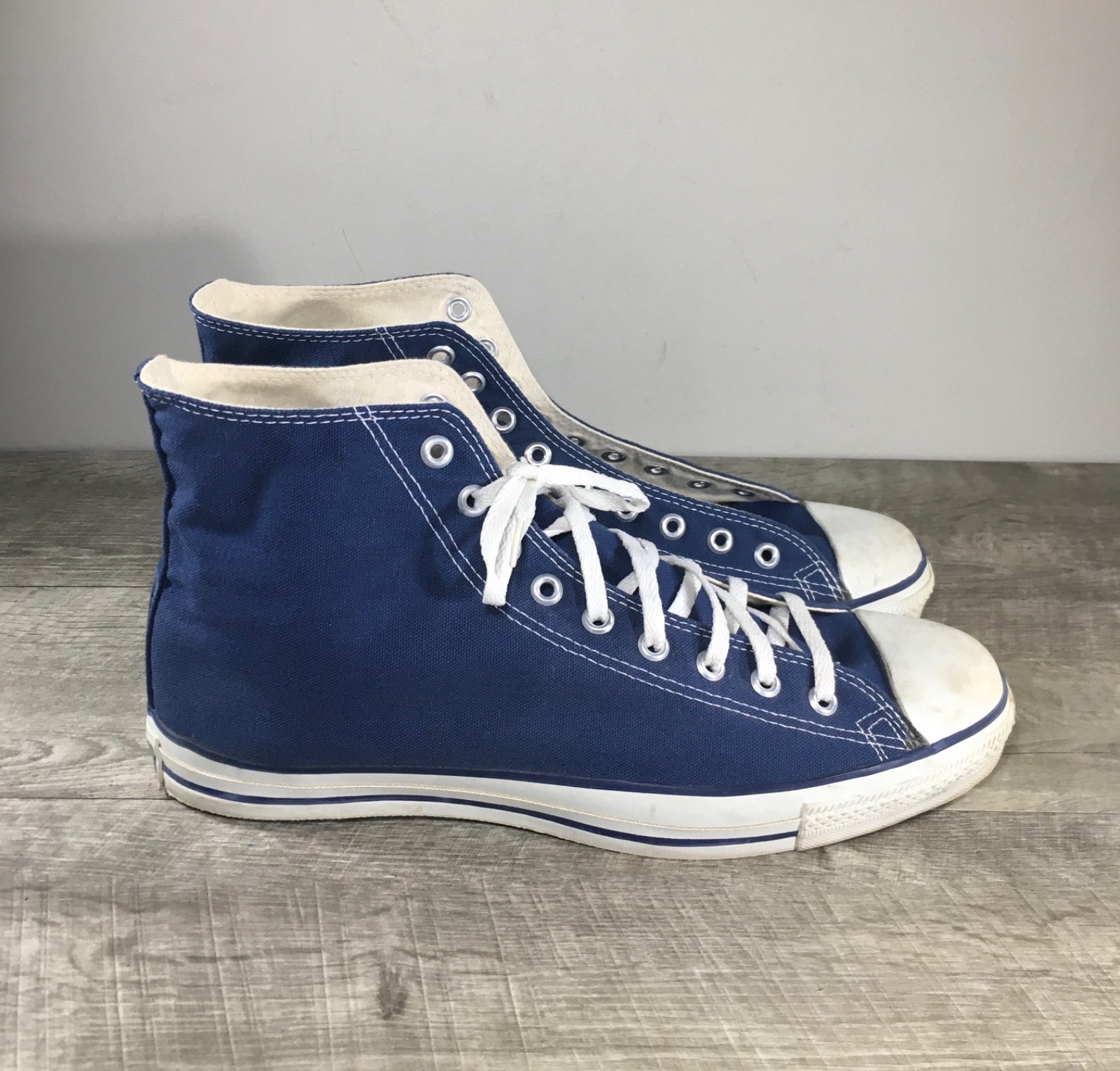 CONVERSE All Star Chucks Blue High Top Men’s Shoes Sneakers Kicks Size 14 Vtg