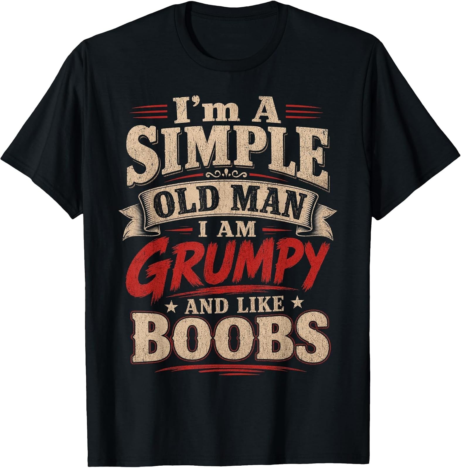Grumpy Old Man T-Shirt with Humorous Design