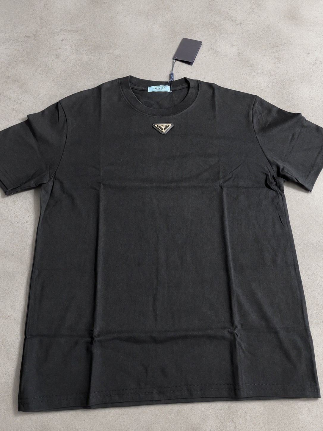 Prada Triangle Logo Tee size Large 