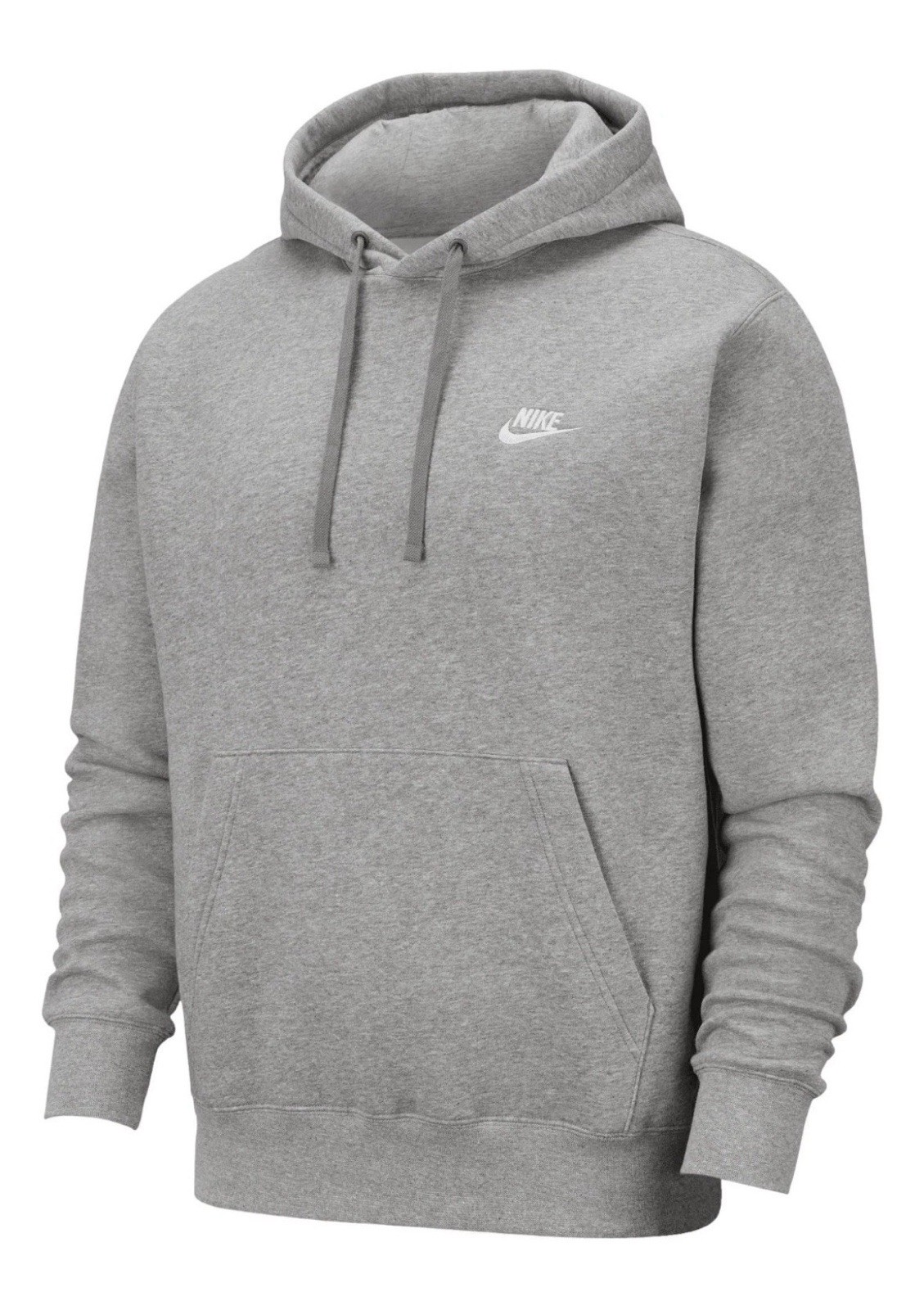 Nike Sportswear Club Fleece Men’s Club Grey Pullover Hoodie BV2654-063 Size XL