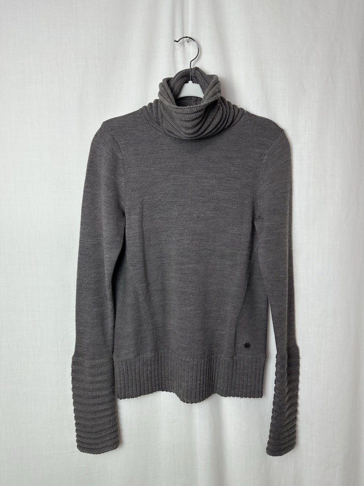 Smartwool 100% Merino Wool Hayden Spires Turtleneck Ski Sweater Brown Womens S