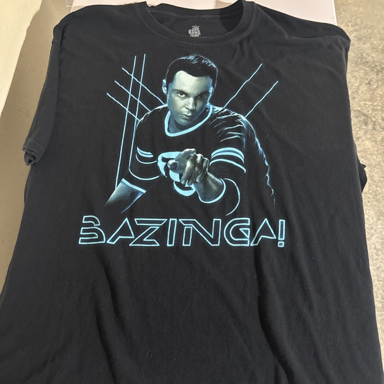 The Big Bang Theory Sheldon BAZINGA Officially Licensed T-Shirt  Size XXL