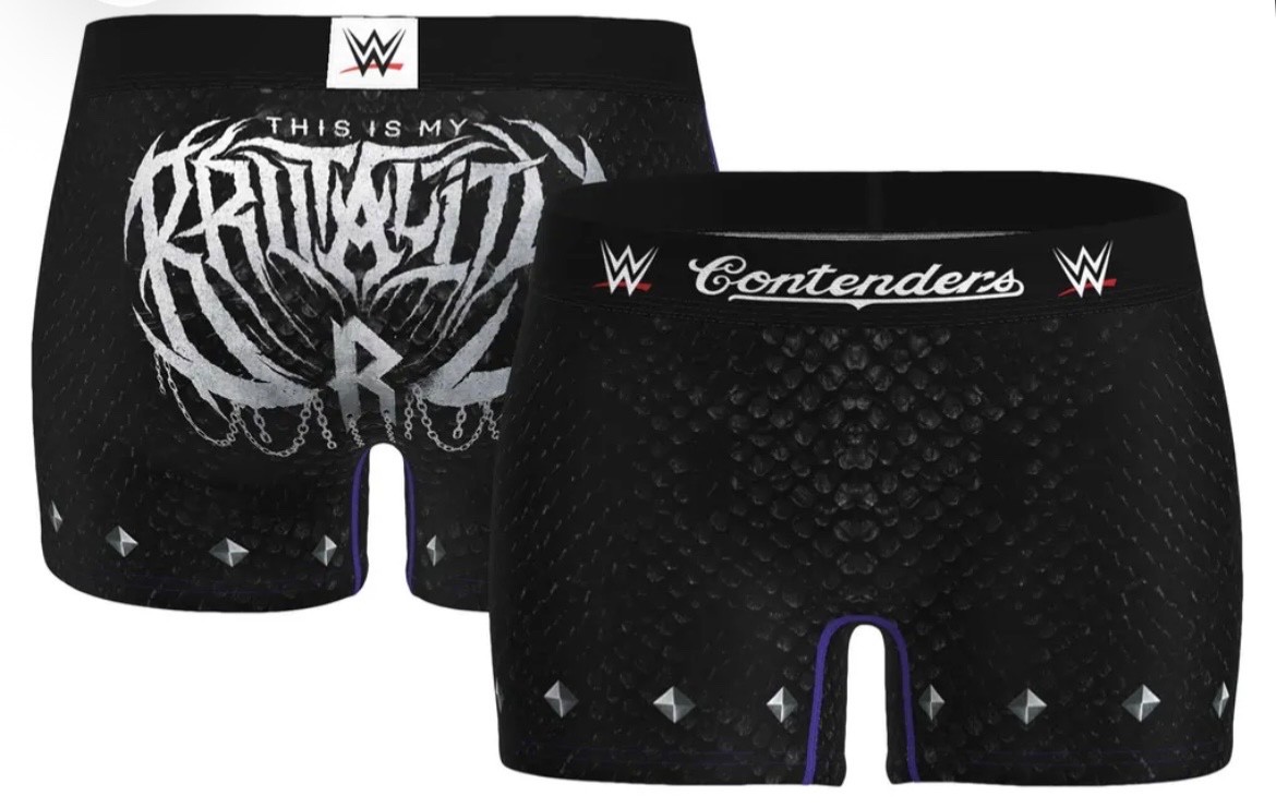 NWT Official WWE Rhea Ripley This is My Brutality Contenders Boy Short Women xs 