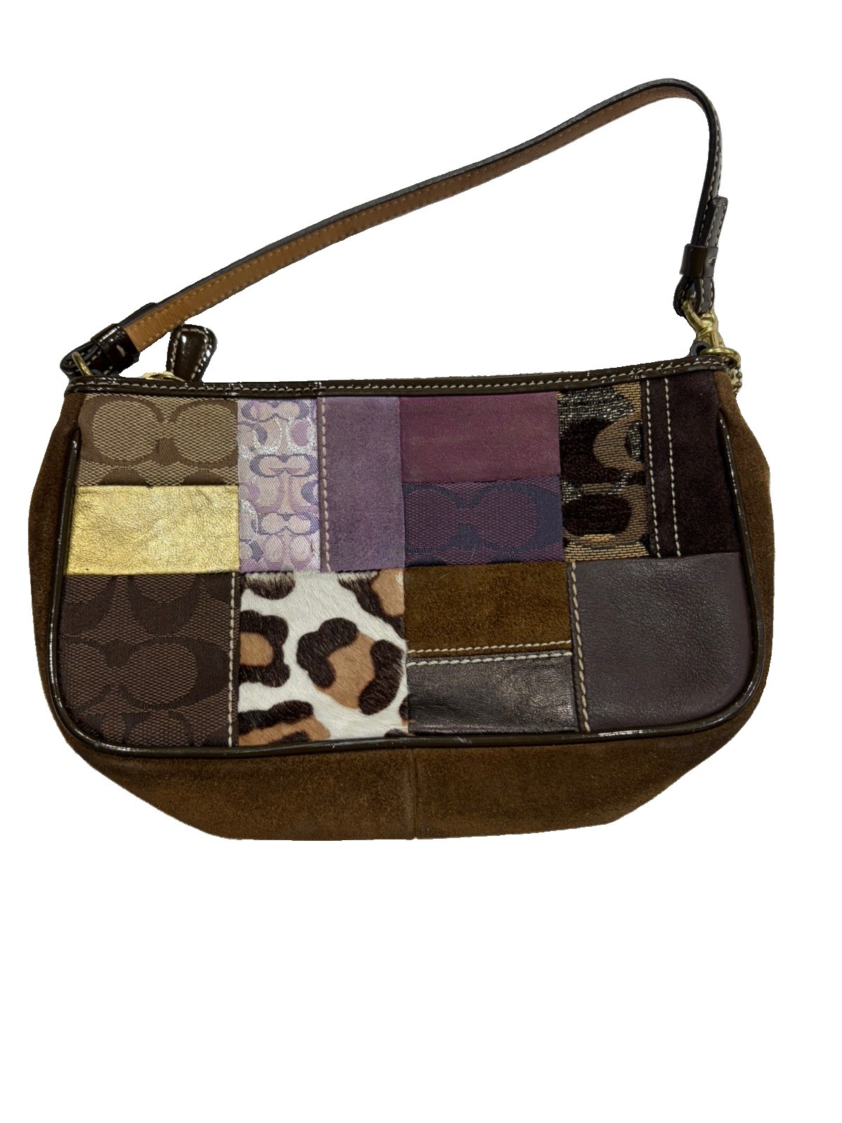 Coach Holiday 2005 Vintage Demi Patchwork Shoulder Bag Y2K Purse
