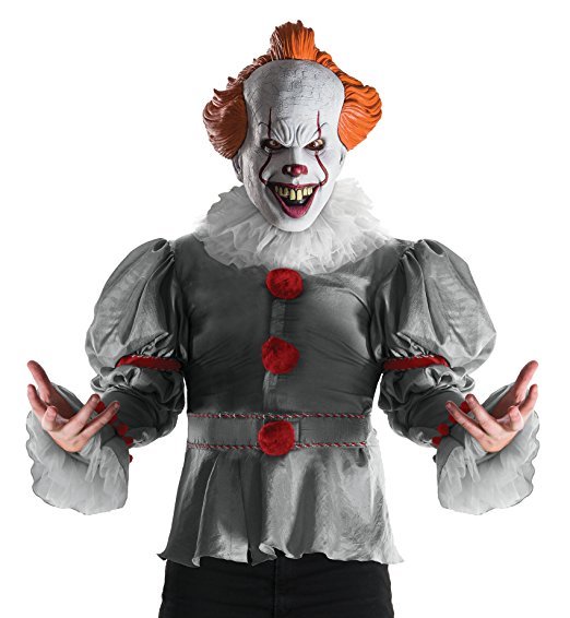 Rubies Deluxe It Movie 2017 Pennywise Adult Mens Clown Halloween Costume 820859