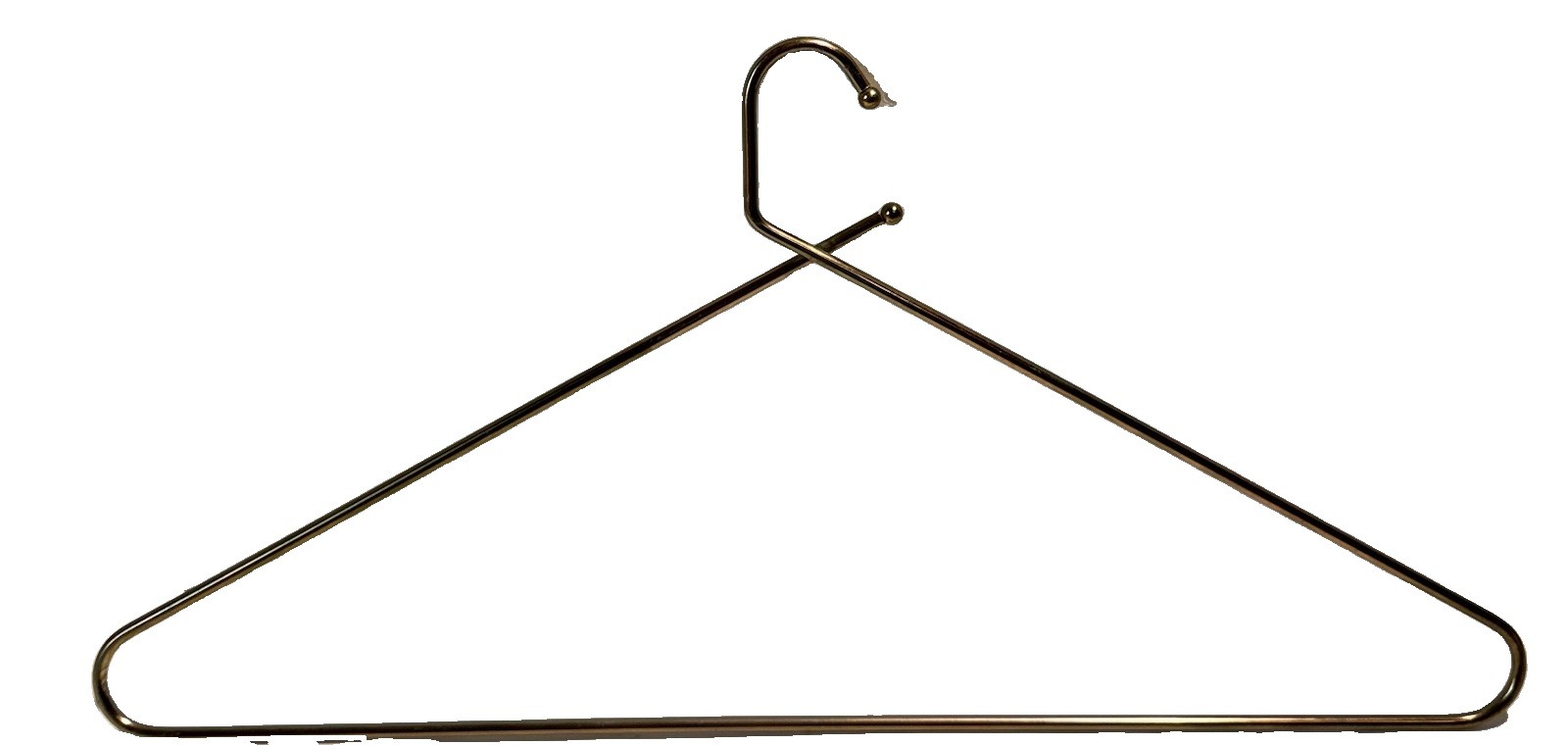 Vintage 60s Brass Clothes Hangers Heavy Duty Lot Of 12
