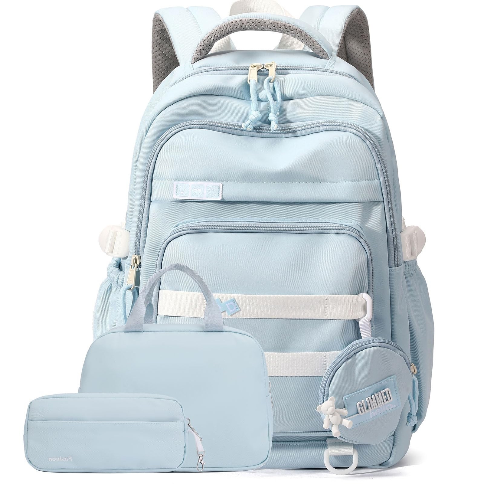 YJMKOI 3Pcs Kids Backpack Set Elementary Middle School Backpacks for Girls, Teen