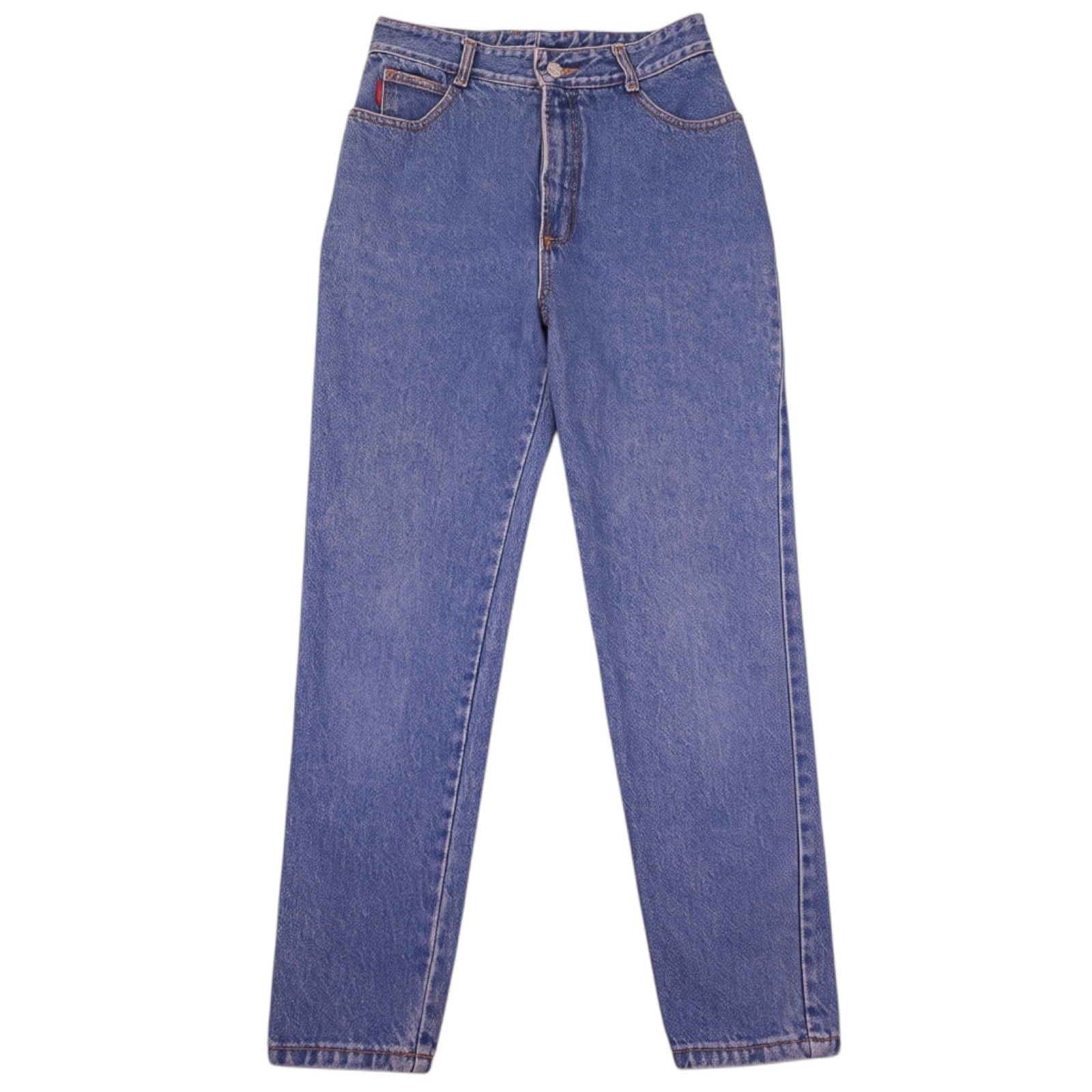Vintage Bongo Jeans Womens 11 Blue High Waisted Tapered Leg Mom Denim USA 90s