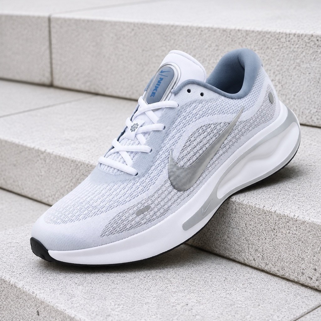 Nike Journey Run White Black Ashen Metallic Silver FN0228-104 Men\'s Size New