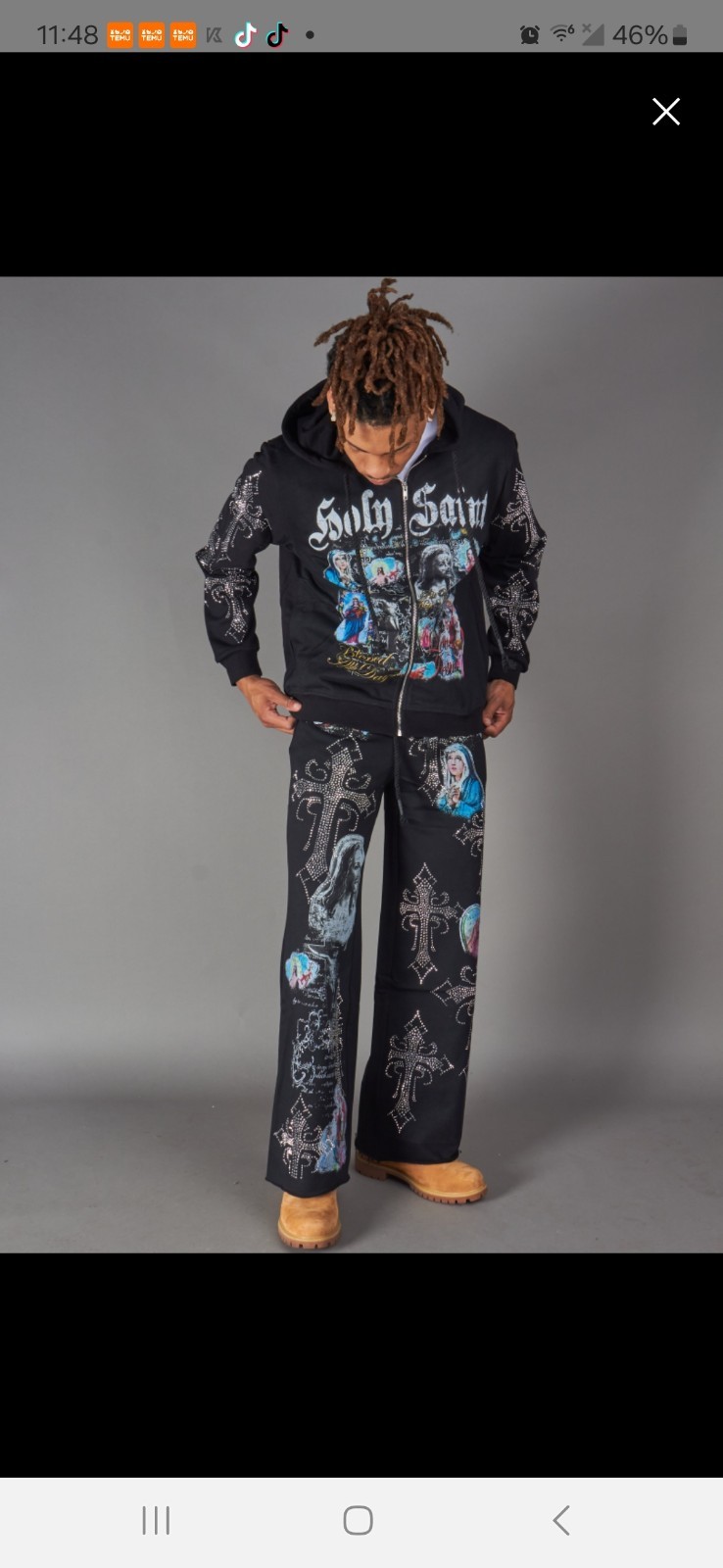 Nme Luxury Rhinestone Sweatsuit Was 240 Let Me Know Before U Buy 