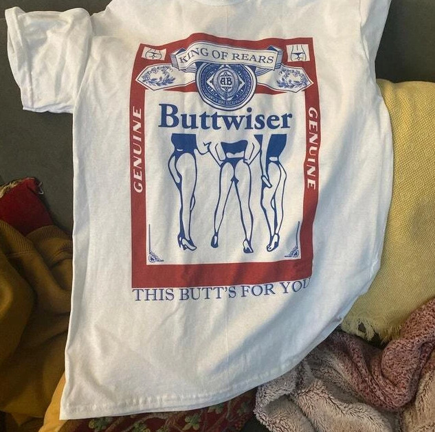SALE Buttwiser T-Shirt, #Lana D.e.l Rey Beer Tee Shirt, vintage retro t-shirt