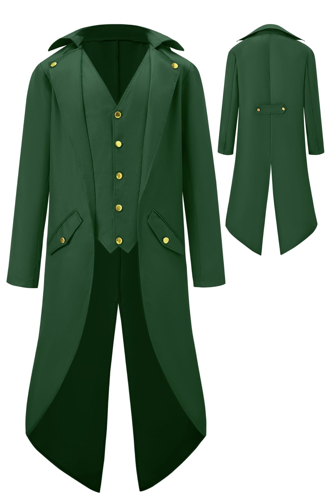 BesserBay Halloween Boys Steampunk Vintage Medieval Tailcoat Victorian Jacket...
