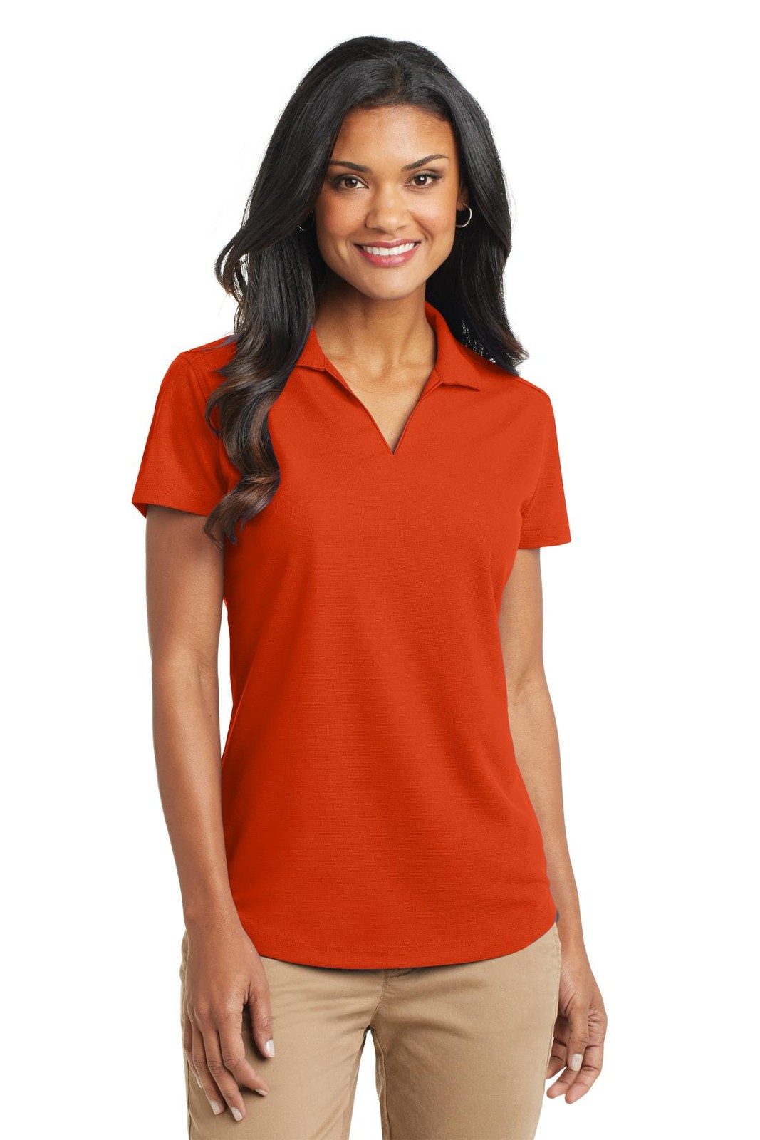 Port Authority L572 Ladies Short Sleeve Moisture Wick Dry Zone Grid Polo Shirt