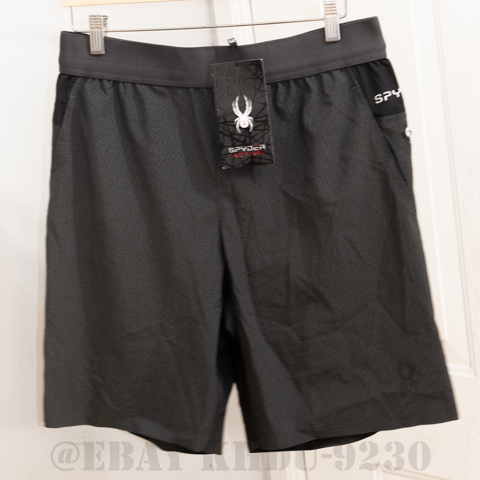 Spyder Active Men\'s TECH Shorts - BLACK- GRAY
