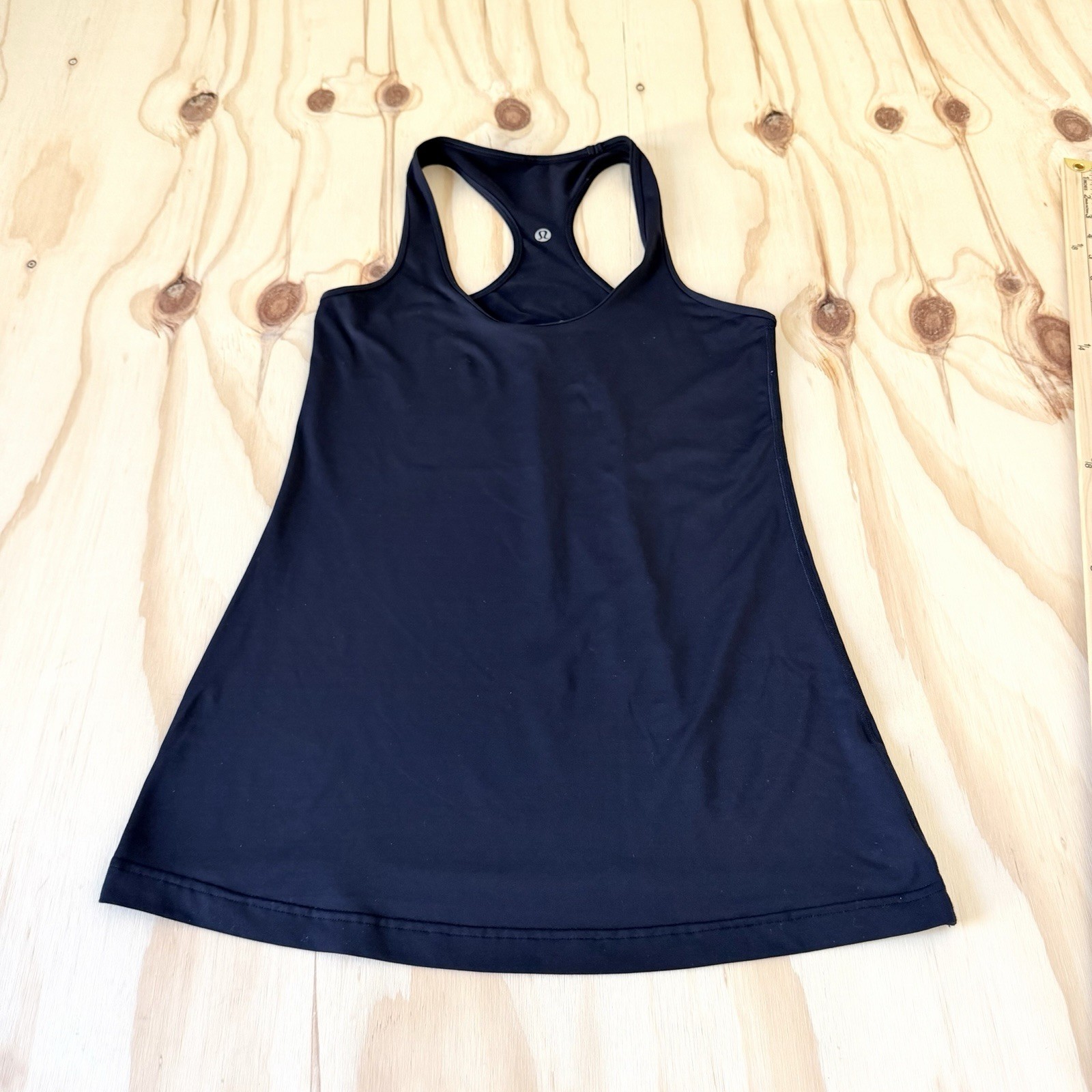 LULULEMON Black Cool Racerback Soft Nulu Active Workout Gym Tank Top Size 8