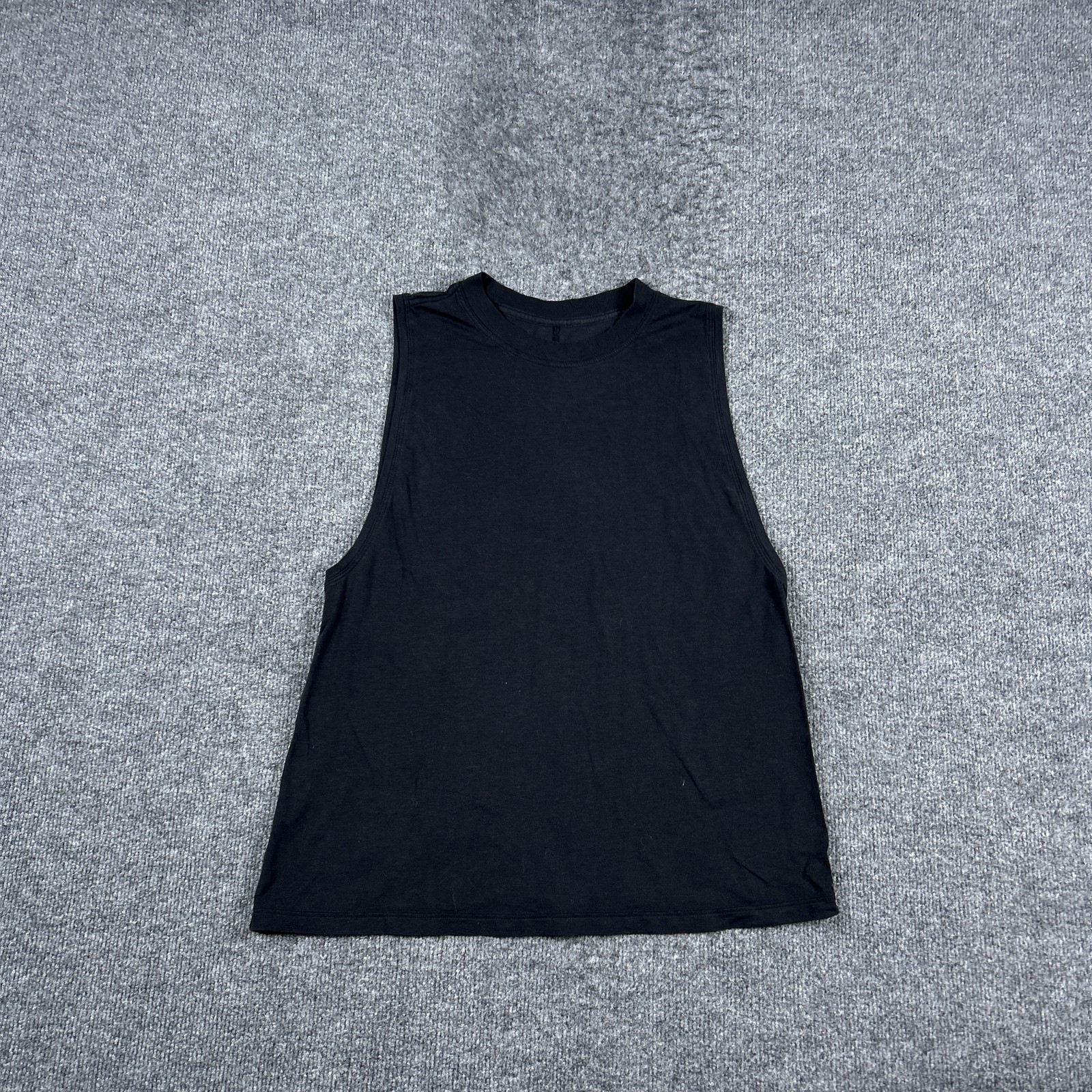 Lululemon Tank Top Womens Medium Black Crew Neck Muscle Athletic Gym Workout