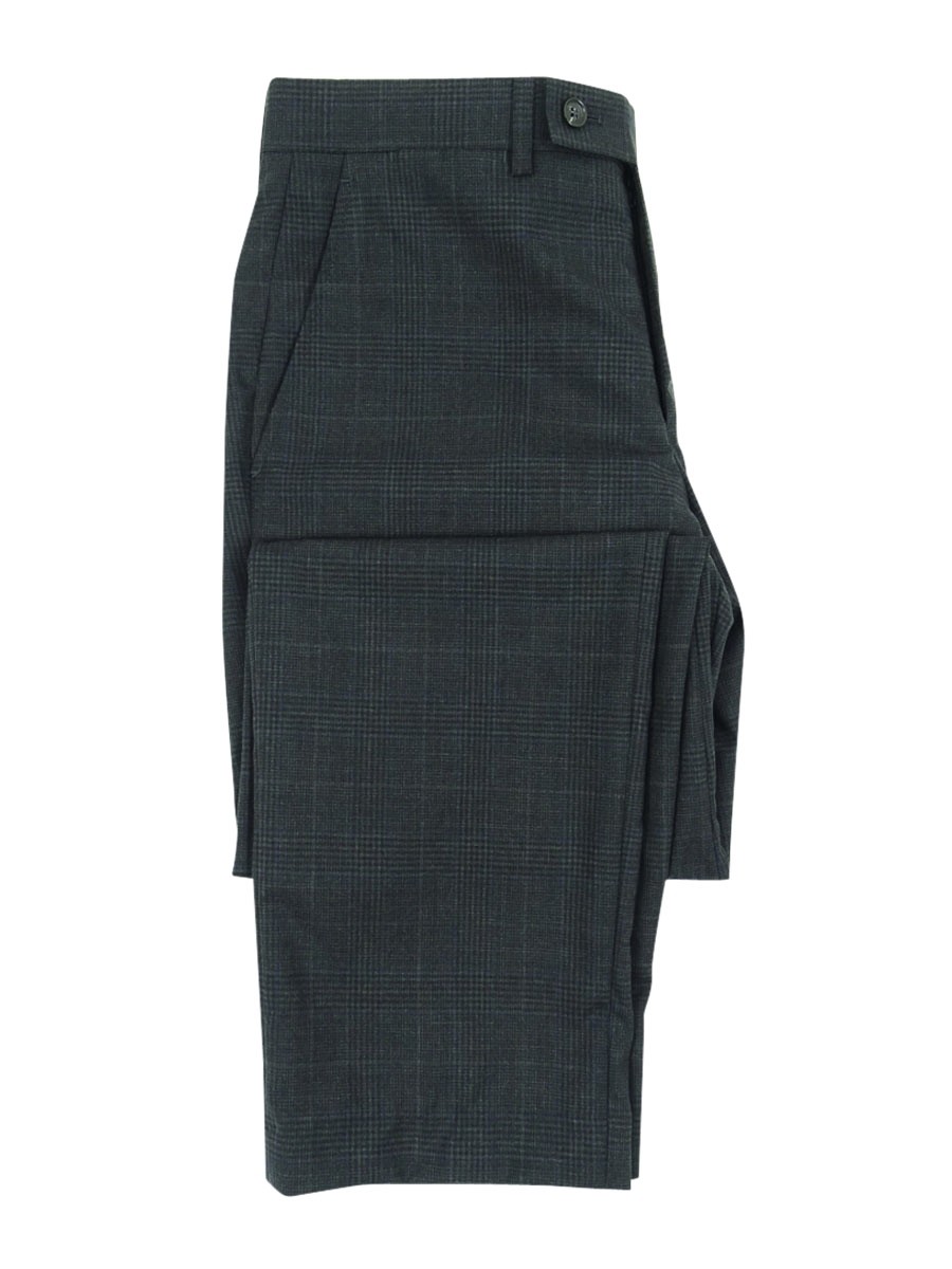 Michael Kors Men\'s Windowpane Plaid Classic Fit Dress Pants (36X30, Grey)