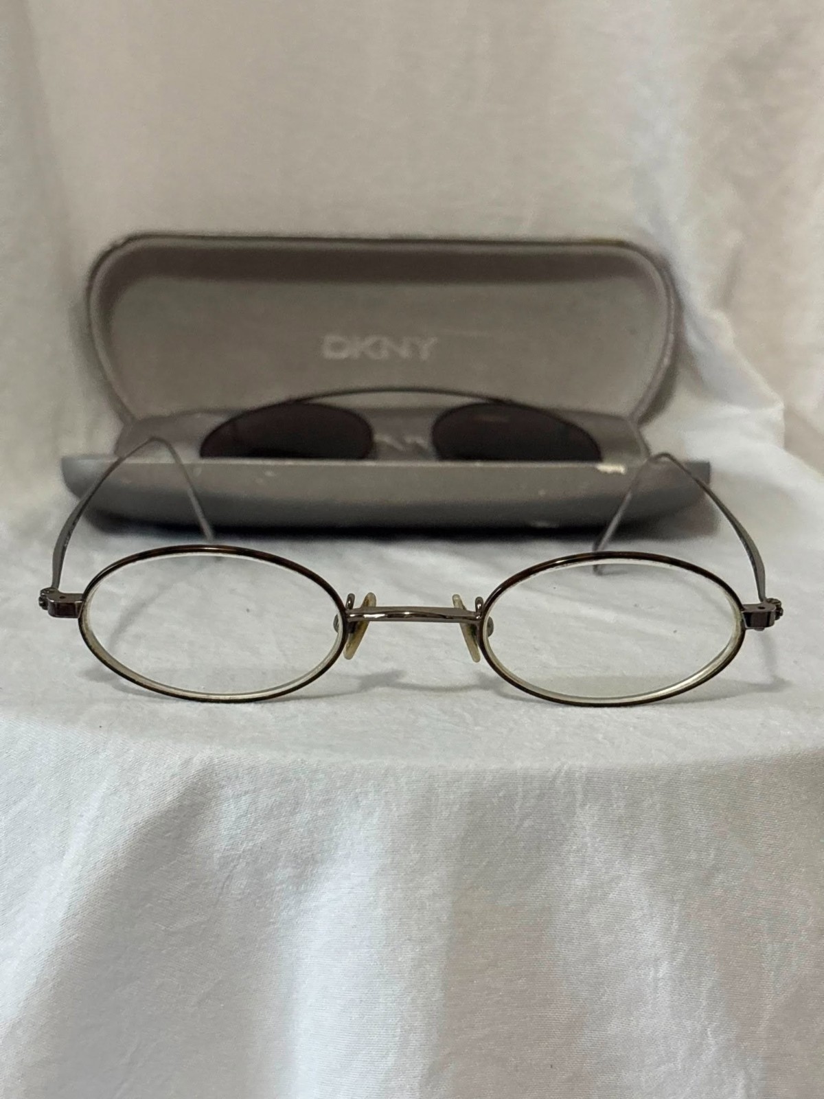 Vintage DKNY Eyeglasses with Sunglass Clip