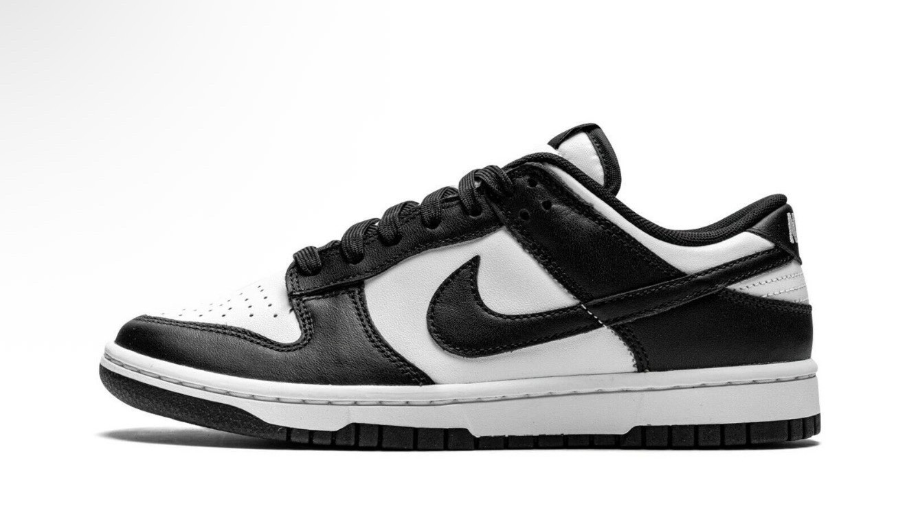 Nike Dunk Low Black White Panda Lace Up Athletic Sneakers DD1391-100 Men's Sizes