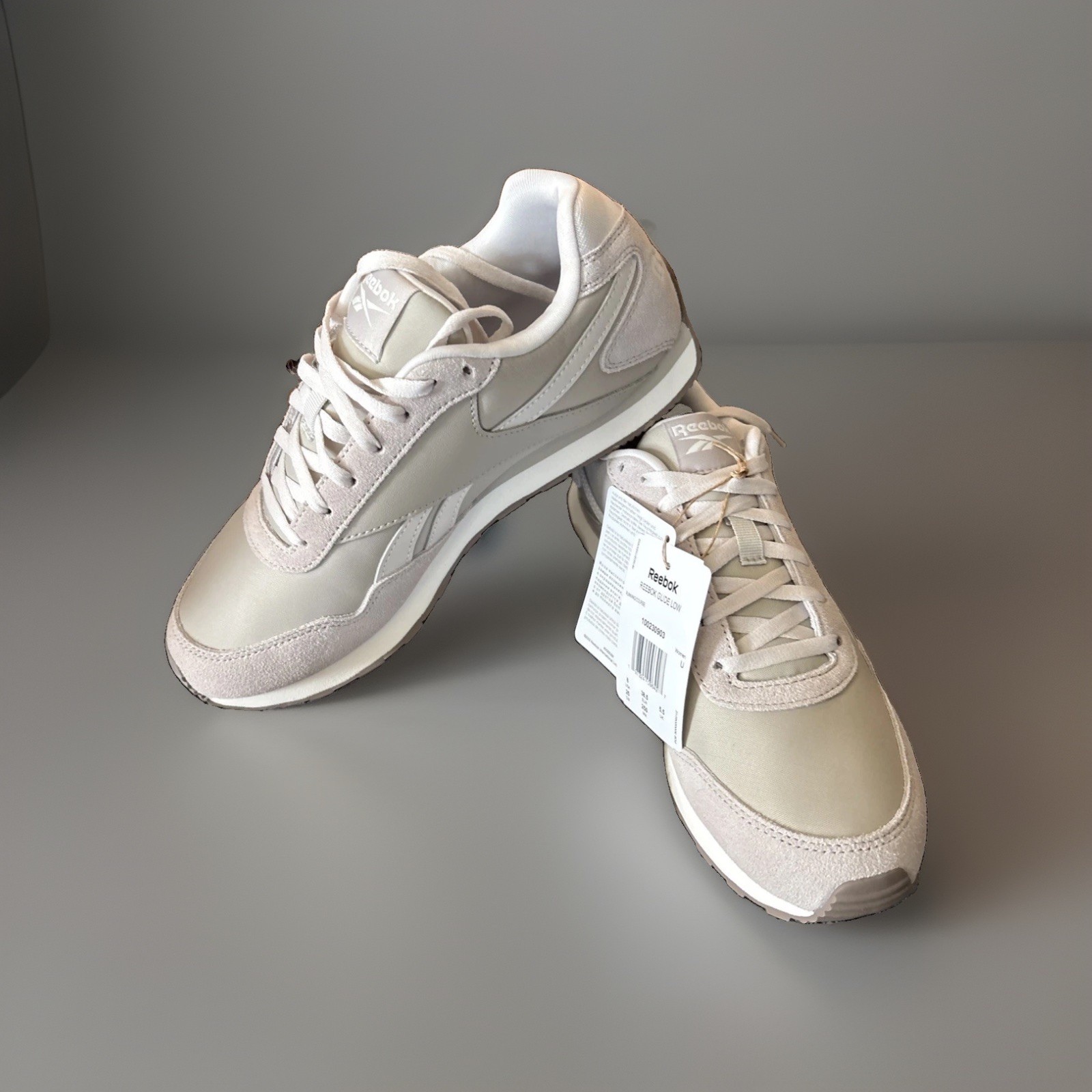 Reebok Glide Low Stone Grey Chalk 100230903 Women\'s Size 8