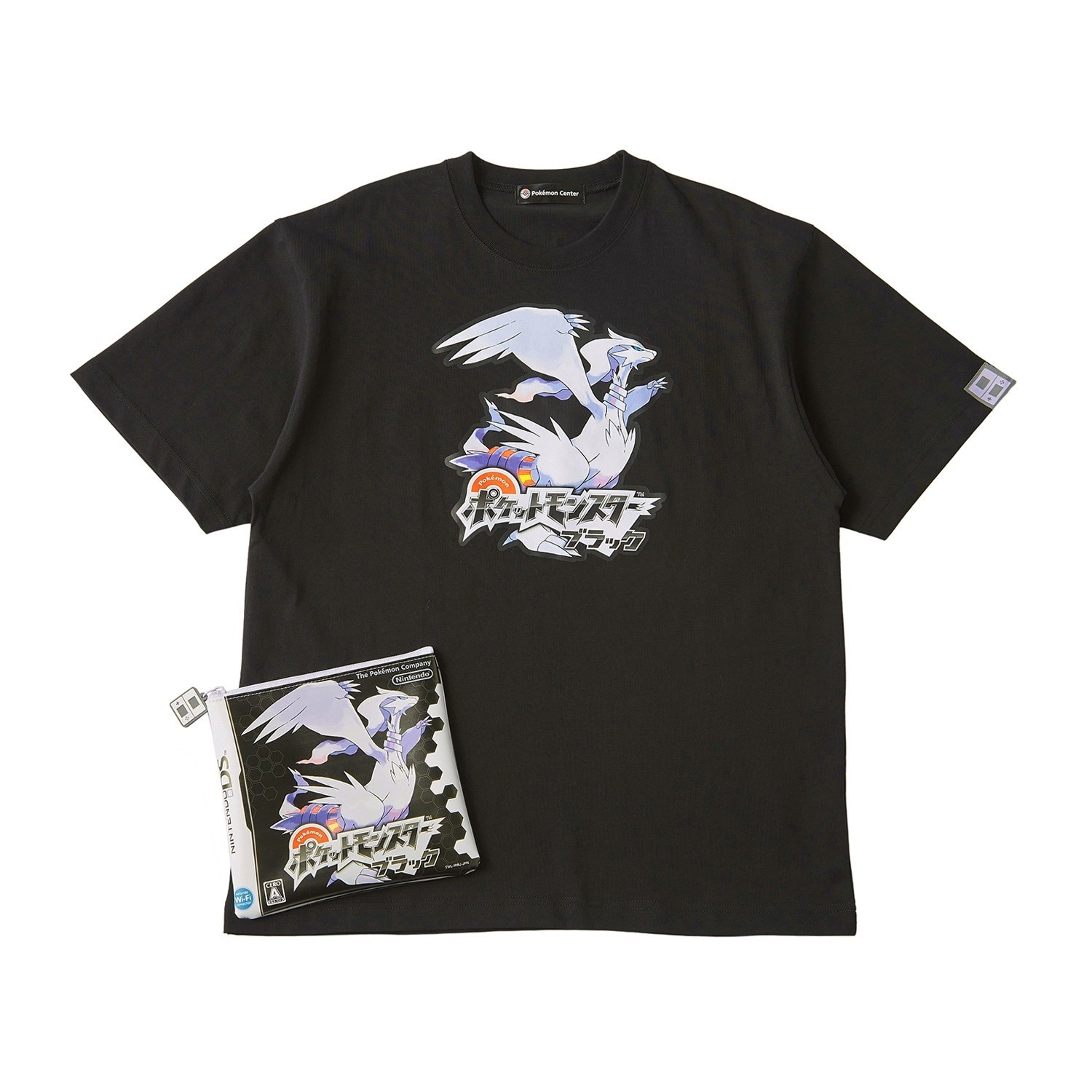 Pokemon Center Release Year Package T-Shirt in Pouch Pokémon Black DS Design