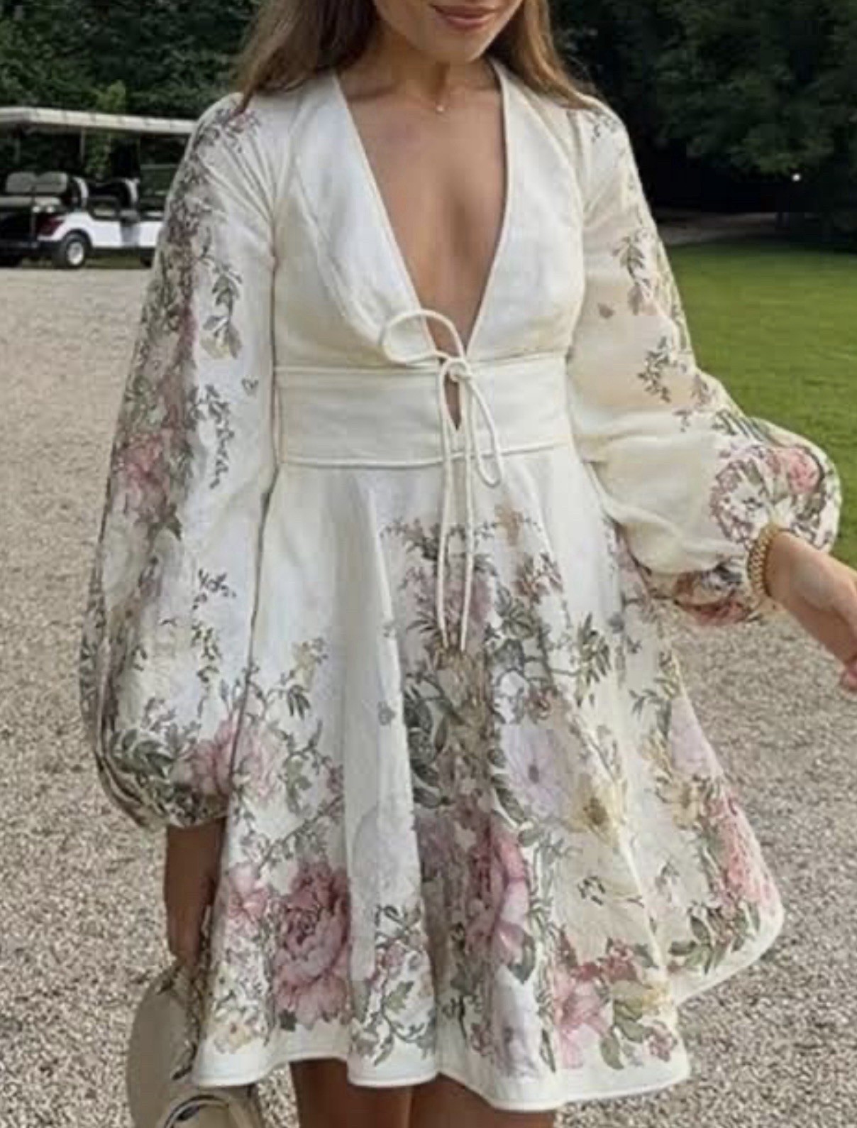 ZIMMERMANN Waverly Linen Mini Dress Size 2 AUS 12 US 8