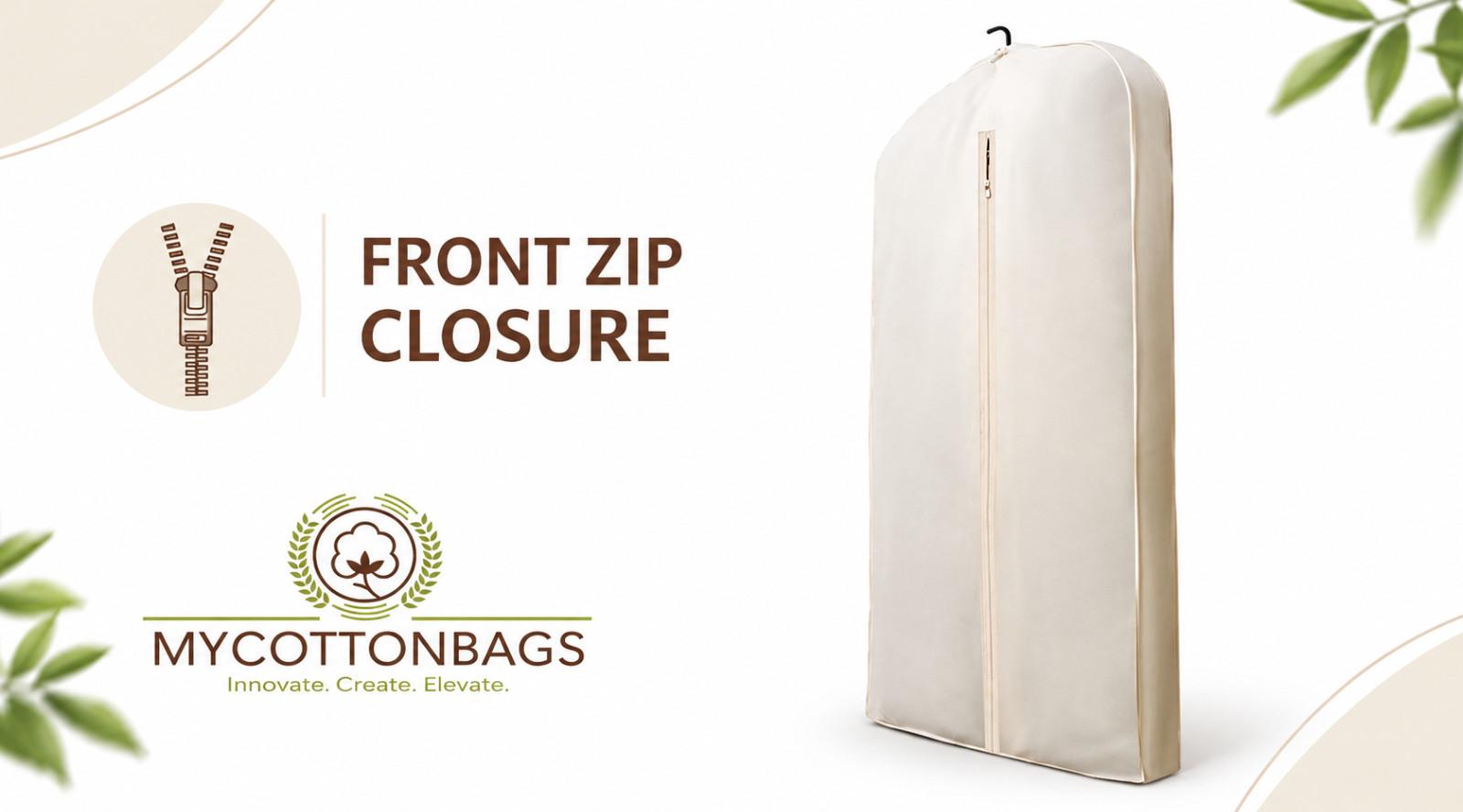 Cotton Garment Bag - Excellent Quality - Dress Bag - 42 inches Tall - Lot