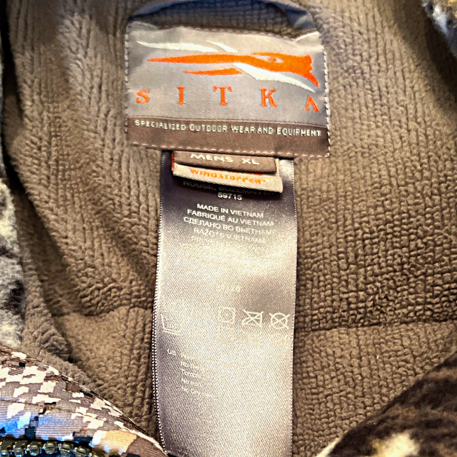 Excellent Pre-need Sitka Fanatic sz XL Camouflage jacket 