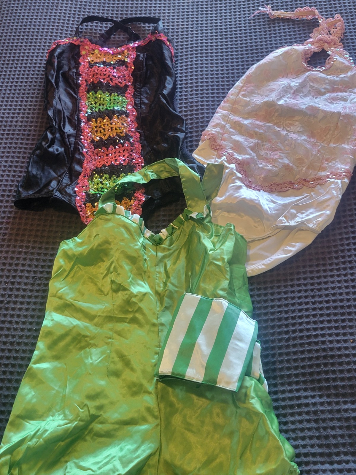 VINTAGE 1960S 1970S DANCE COSTUME LOT, BURLESQUE,  SHOWGIRL, CABARET, STAGE XS