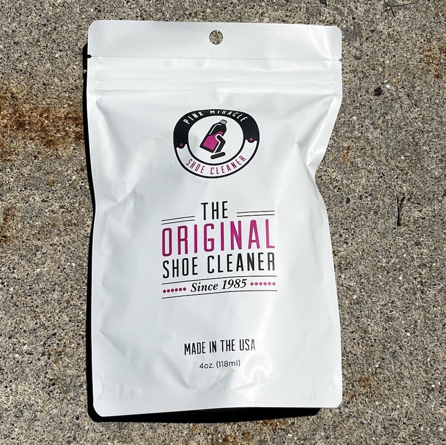 Pink Miracle Shoe Cleaner Kit - Fabric, Leather, Suede & Nubuck - 4 Oz & Brush