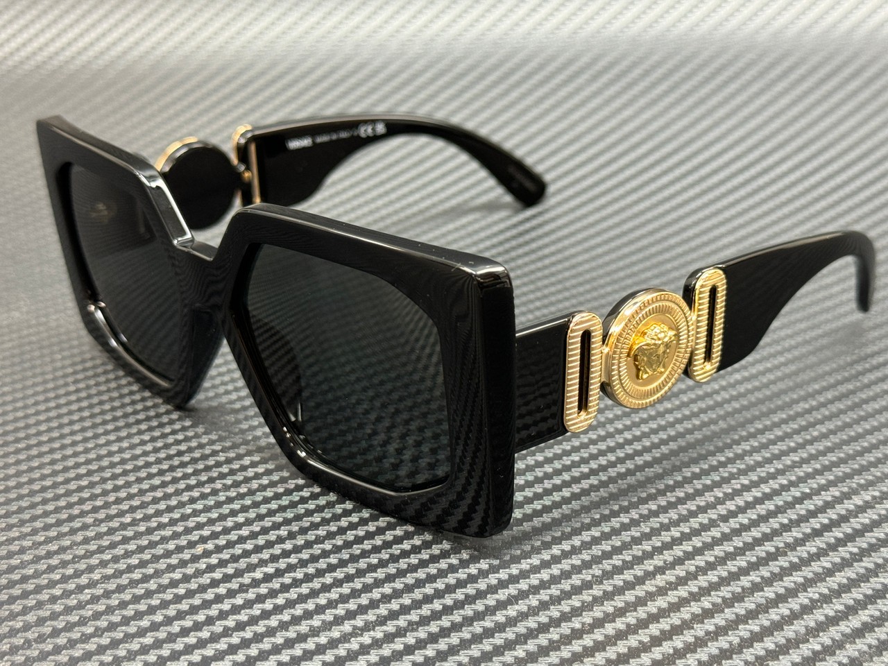 VERSACE VE4478U GB1 87 Black Grey Women\'s 55 mm Sunglasses
